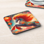 Fire Horse Getränkeuntersetzer (Linke Seite)
