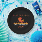 Fire Horse Paper Plate Pappteller (Party)