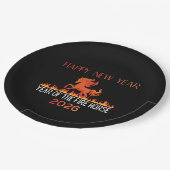 Fire Horse Paper Plate Pappteller (Schrägansicht)