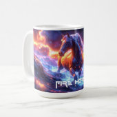FIRE HORSE - SHENG XIAO -  KAFFEETASSE (Vorderseite Links)