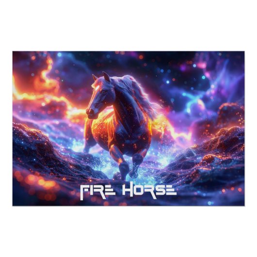 FIRE HORSE - SHENG XIAO -  POSTER (Vorderseite)