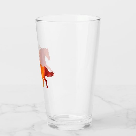 Fire horse Sticker Glas (Links)