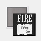 Fire - Hot Packet Halloween Taco Costume Magnet (Vorderseite/Rückseite)