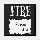 Fire - Hot Packet Halloween Taco Costume  Magnet (Vorne)