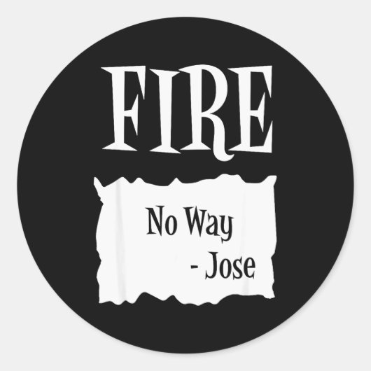Fire - Hot Packet Halloween Taco Costume Runder Aufkleber (Vorderseite)