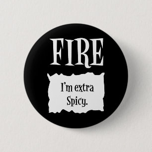 FIRE - Hot Packet Halloween Taco Kostüm Button