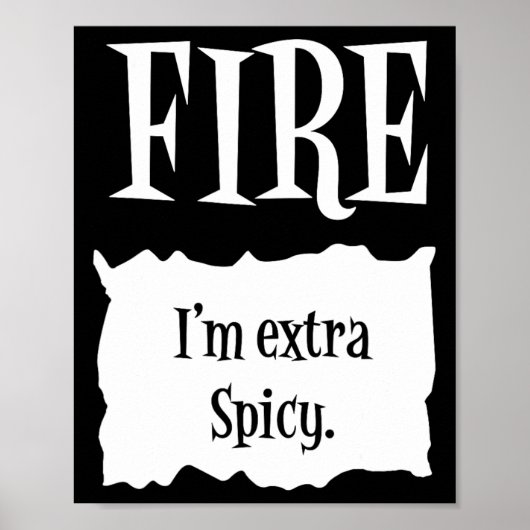 FIRE - Hot Packet Halloween Taco Kostüm Poster (Vorne)