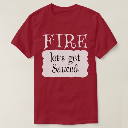FIRE Hot Packet Halloween Taco Kostüm T-Shirt (Design vorne)
