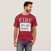 FIRE Hot Packet Halloween Taco Kostüm T-Shirt (Vorne ganz)