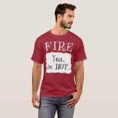 FIRE Hot Packet Halloween Taco Kostüm T-Shirt (Vorne ganz)