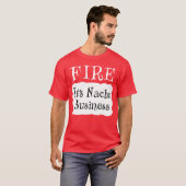 FIRE Hot Packet Halloween Taco Kostüm T-Shirt (Vorne ganz)
