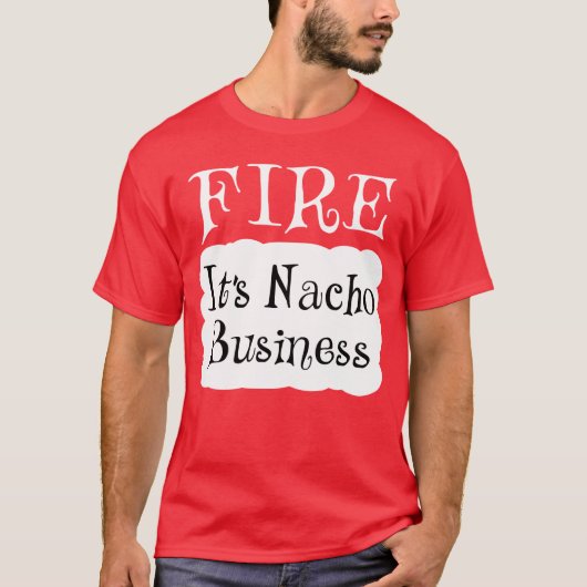 FIRE Hot Packet Halloween Taco Kostüm T-Shirt (Vorderseite)