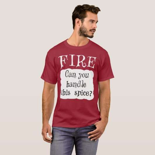 FIRE Hot Packet Halloween Taco Kostüm T-Shirt (Vorne ganz)