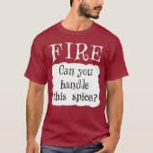 FIRE Hot Packet Halloween Taco Kostüm T-Shirt (Vorderseite)