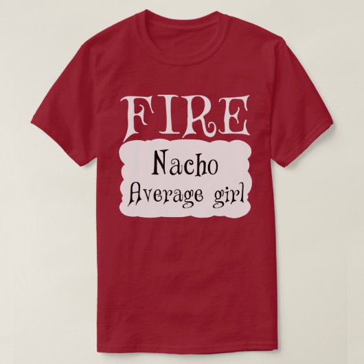 FIRE Hot Packet Halloween Taco Kostüm T-Shirt (Design vorne)