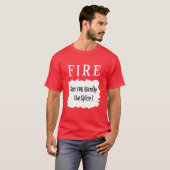 FIRE Hot Sauces Funny Halloween Taco Kostümgeschen T-Shirt (Vorne ganz)
