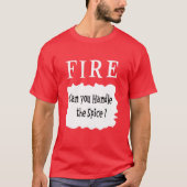 FIRE Hot Sauces Funny Halloween Taco Kostümgeschen T-Shirt (Vorderseite)