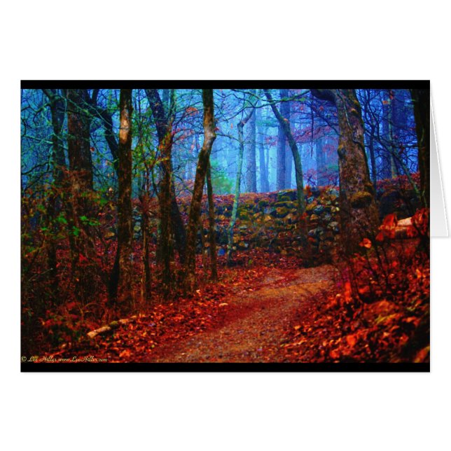 Fire & Ice Forest Oil Painting Geschenke Bekleidun (Vorderseite (Horizontal))
