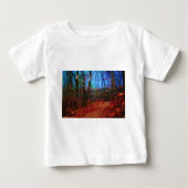 Fire & Ice Forest Oil Painting Geschenke Bekleidun Baby T-shirt (Vorderseite)