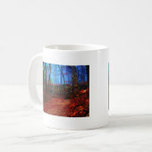 Fire & Ice Forest Oil Painting Geschenke Bekleidun Kaffeetasse (Vorderseite Links)