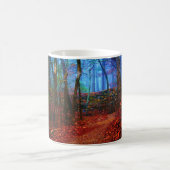 Fire & Ice Forest Oil Painting Geschenke Bekleidun Kaffeetasse (Mittel)