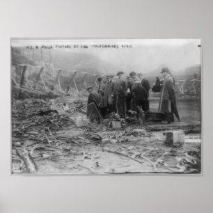 FIRE in Polo Grounds, New York 1911 Poster