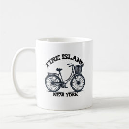 FIRE INSEL NEW YORK Fahrrad mit Korbfahrrad Kaffeetasse