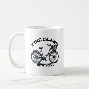 FIRE INSEL NEW YORK Fahrrad mit Korbfahrrad Kaffeetasse