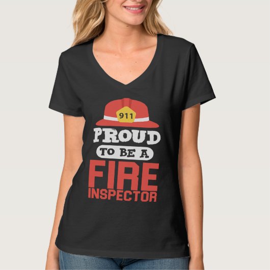 Fire Inspector   For Firefighter T-Shirt (Vorderseite)