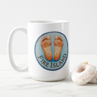 Fire Island barfuß und frei! Lustiges Gastgeschenk Kaffeetasse