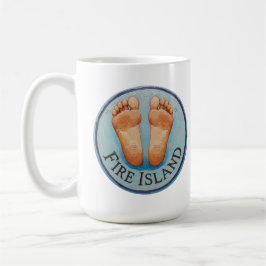 Fire Island barfuß und frei! Lustiges Gastgeschenk Kaffeetasse