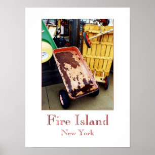 "Fire Island Colored Wagons"-Poster Poster