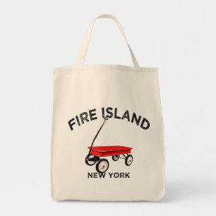Fire Island große Version Roter Wagen Long Island Tragetasche