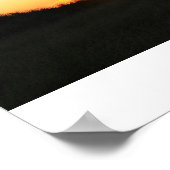 FIre Island Hirsche Sonnenaufgang Poster (Ecke)