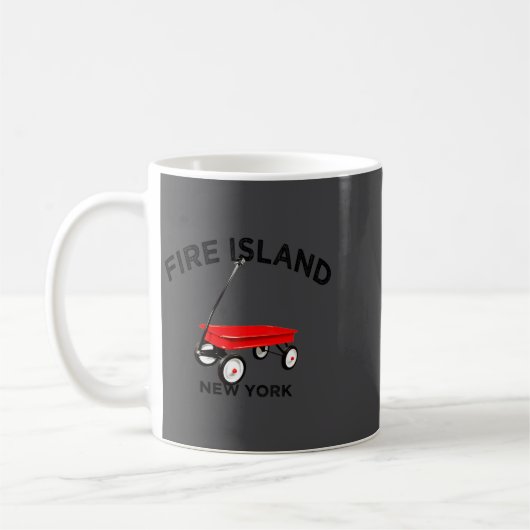 Fire Island Large Version Red Wagon Long Island Ny Kaffeetasse (Links)