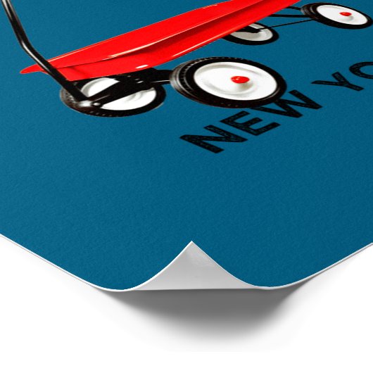 Fire Island Large Version Red Wagon Long Island Ny Poster (Ecke)