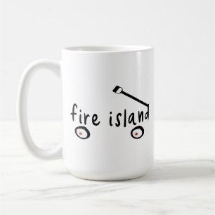 Fire Island Long Island NY Wagen Wort Sommer Urlau Kaffeetasse