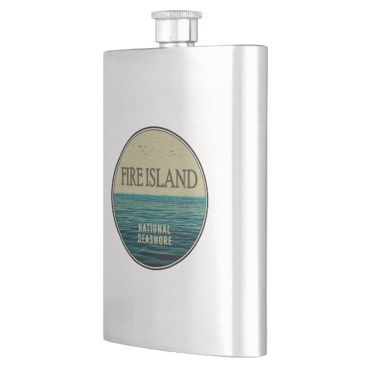 Fire Island National Seashore New York Ocean Birds Flachmann (Links)