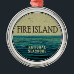Fire Island National Seashore New York Ocean Birds Ornament Aus Metall<br><div class="desc">Fire Island National Seashore ist ein Nationalstrand, der einen 40 km langen Abschnitt der Fire Island New York schützt, eine etwa 50 km lange und 1 km breite Barriere-Insel, die von Long Island durch die Great South Bay getrennt ist. Die Insel ist Teil des Suffolk-Landkreises des New Yorker Staat und...</div>
