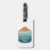 Fire Island National Seashore New York Seaguls Gepäckanhänger (Rückseite vertikal)