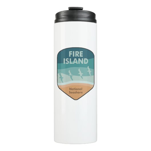 Fire Island National Seashore New York Seaguls Thermosbecher (Vorderseite)