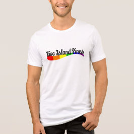 Fire Island Pines Pride Regenbogen Grafik LGB Urla Tri-Blend Shirt
