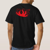 Fire Japanese Kanji T-Shirt (Rückseite)