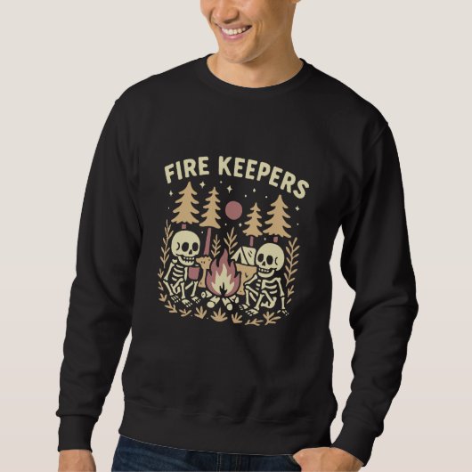 Fire Keepers Skeleton Campfire Sweatshirt (Vorderseite)