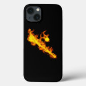 Fire Lacrosse Stick And Ball  Case-Mate iPhone Hülle (Rückseite)