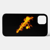 Fire Lacrosse Stick And Ball Case-Mate iPhone Hülle (Rückseite (Horizontal))