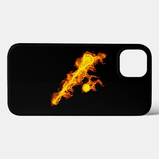 Fire Lacrosse Stick And Ball  Case-Mate iPhone Hülle (Rückseite (Horizontal))