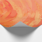 Fire Lake Orange Swirl Geschenkpapier (Ecke)