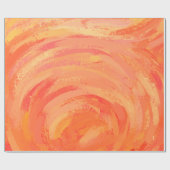 Fire Lake Orange Swirl Geschenkpapier (Flach)