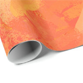 Fire Lake Orange Swirl Geschenkpapier (Rolleneckpunkt)